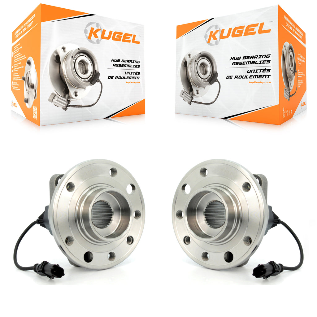 Front Wheel Bearing And Hub Assembly Pair For Saab 9-3 9-3X