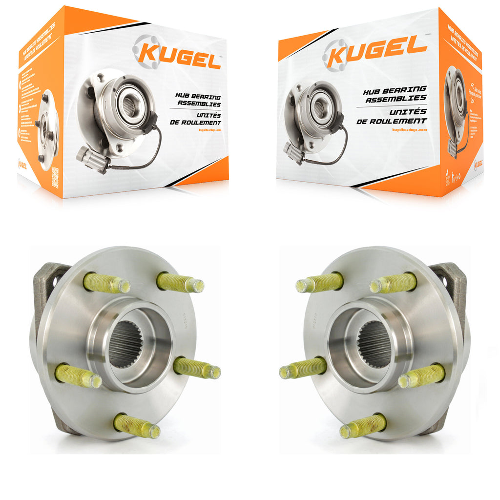 Front Wheel Bearing & Hub Assembly Pair For Chevrolet Malibu Pontiac G6 Non-ABS