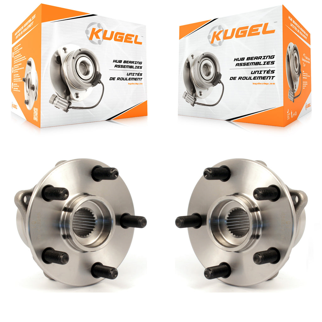 Front Wheel Bearing And Hub Assembly Pair For 2004-2009 Toyota Prius