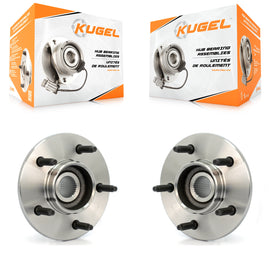 Front Wheel Bearing And Hub Assembly Pair For Ford F-150 4WD with 2-Wheel ABS