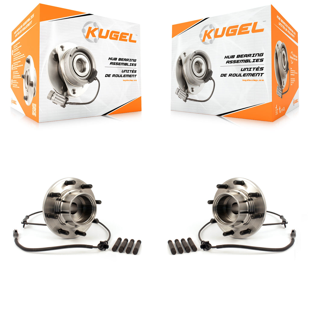 Front Wheel Bearing And Hub Assembly Pair For Ford F-250 Super Duty F-350 F-450