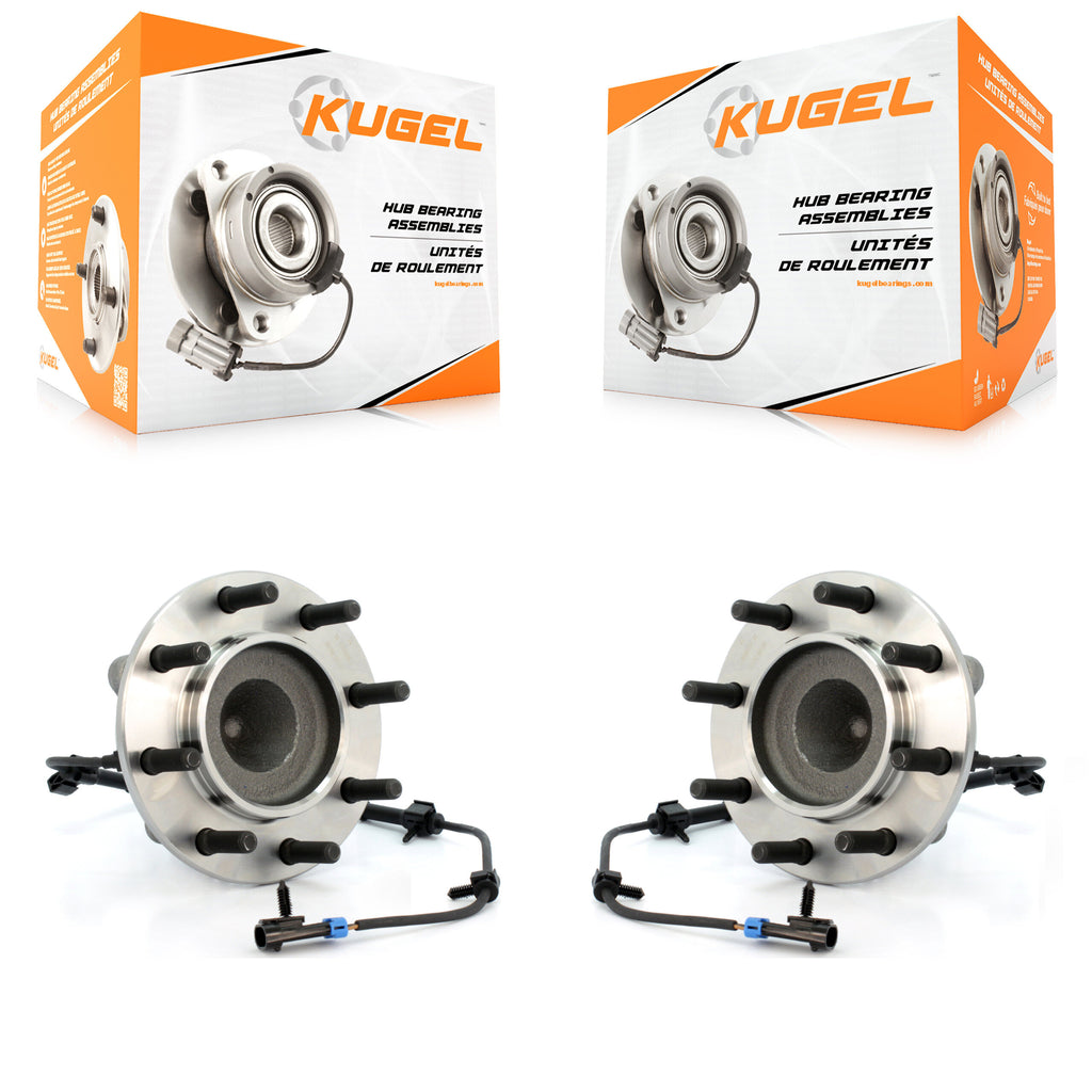 Front Wheel Bearing Hub Assembly Pair For Chevrolet Express 3500 GMC Savana 4500