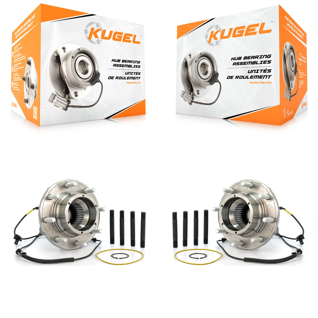 Front Wheel Bearing And Hub Assembly Pair For Ford F-250 Super Duty F-350 4WD
