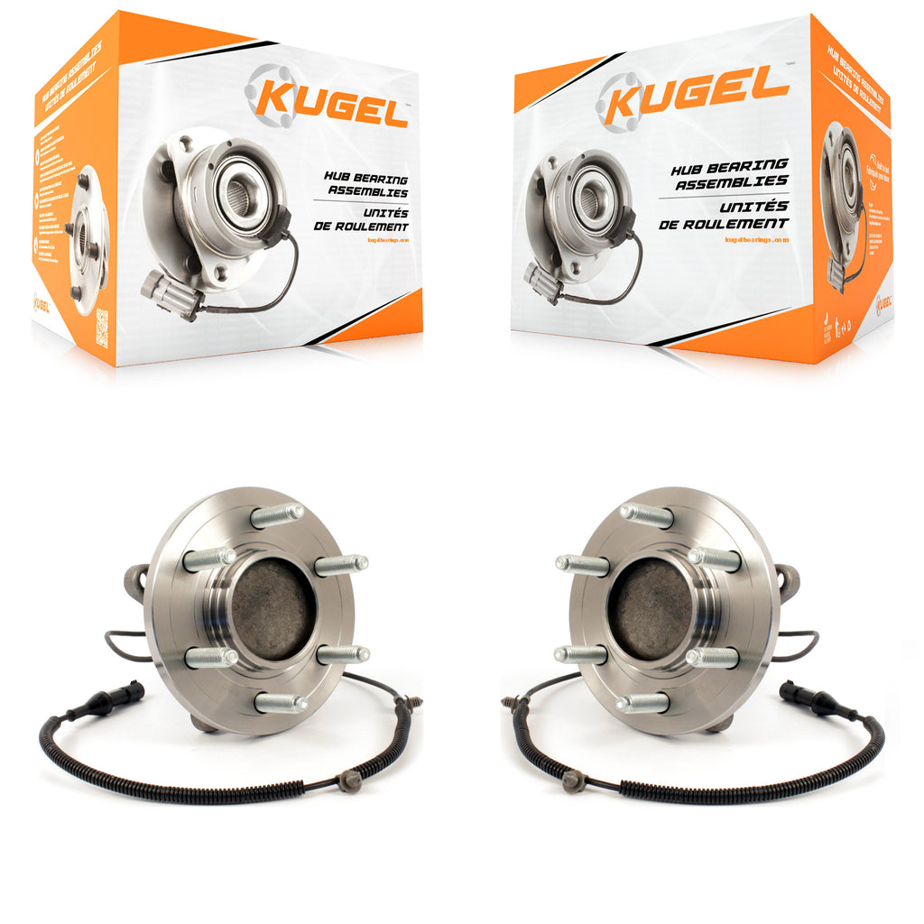 Front Wheel Bearing And Hub Assembly Pair For 2009-2010 Ford F-150 RWD