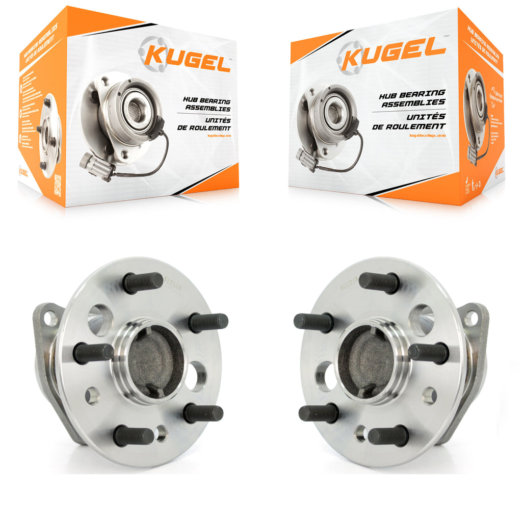 Rear Wheel Bearing And Hub Assembly Pair For 2002-2004 Toyota Camry Non-ABS
