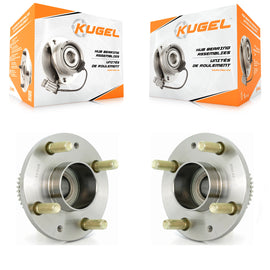 Rear Wheel Bearing & Hub Assembly Pair For Chevrolet Aveo Spark Aveo5 Pontiac G3