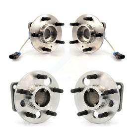 Front Rear Wheel Bearing & Hub Assembly Kit For Pontiac Aztek FWD with Non-ABS