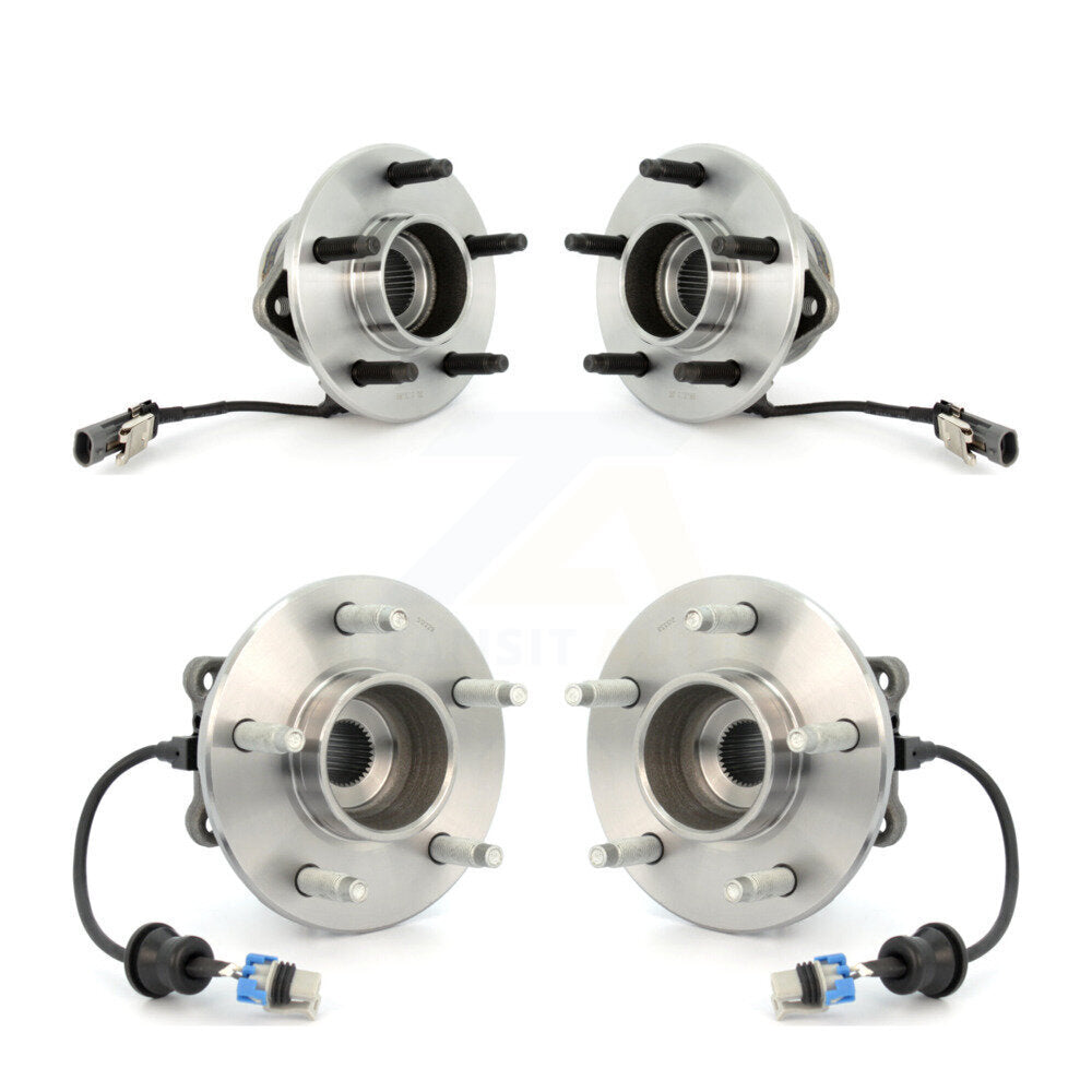 Front Rear Wheel Bearing & Hub Assembly Kit For Saturn Vue Chevrolet Equinox
