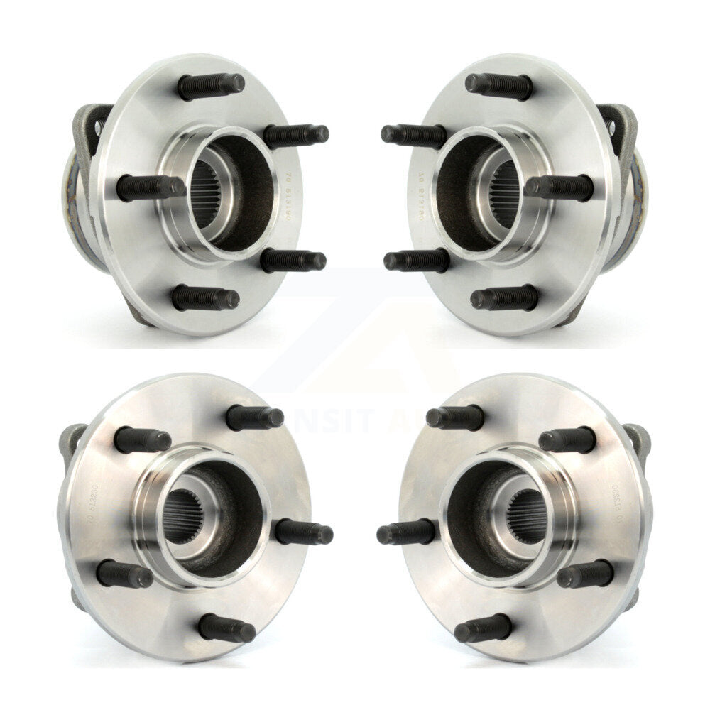 Front Rear Wheel Bearing & Hub Assembly Kit For Saturn Vue Chevrolet Equinox