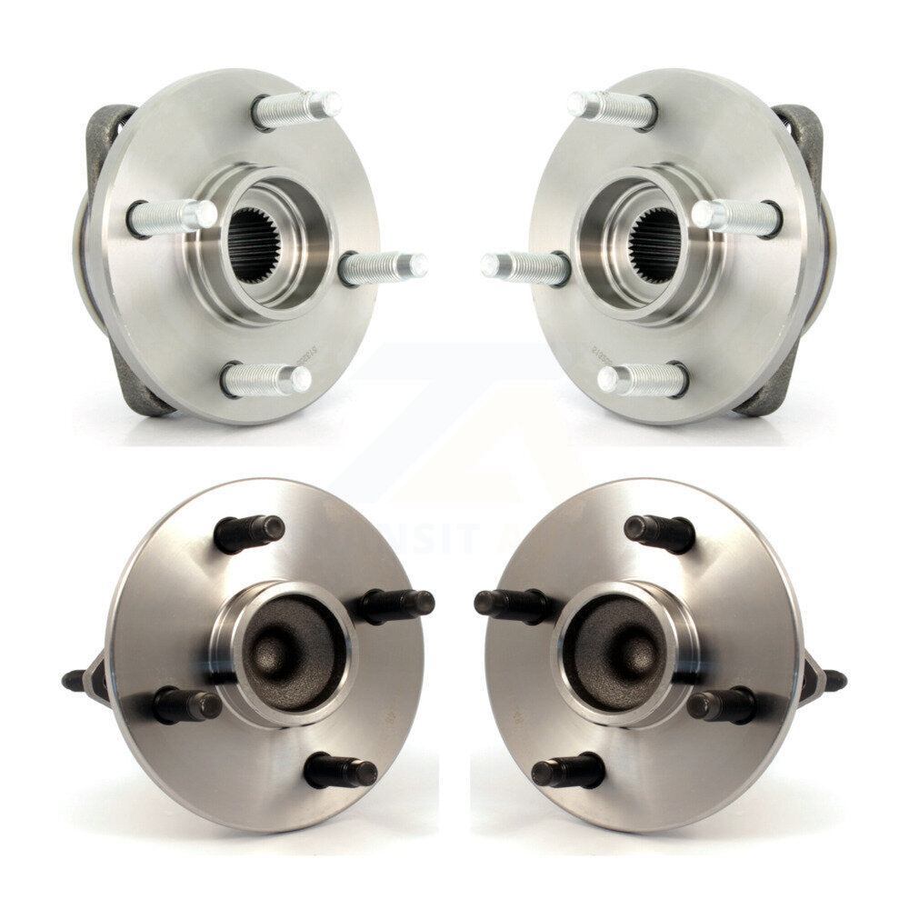 Front Rear Wheel Bearing & Hub Assembly Kit For Chevrolet Cobalt Saturn Ion G5