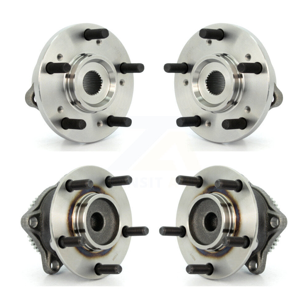 Front Rear Wheel Bearing & Hub Assembly Kit For Mitsubishi Endeavor FWD