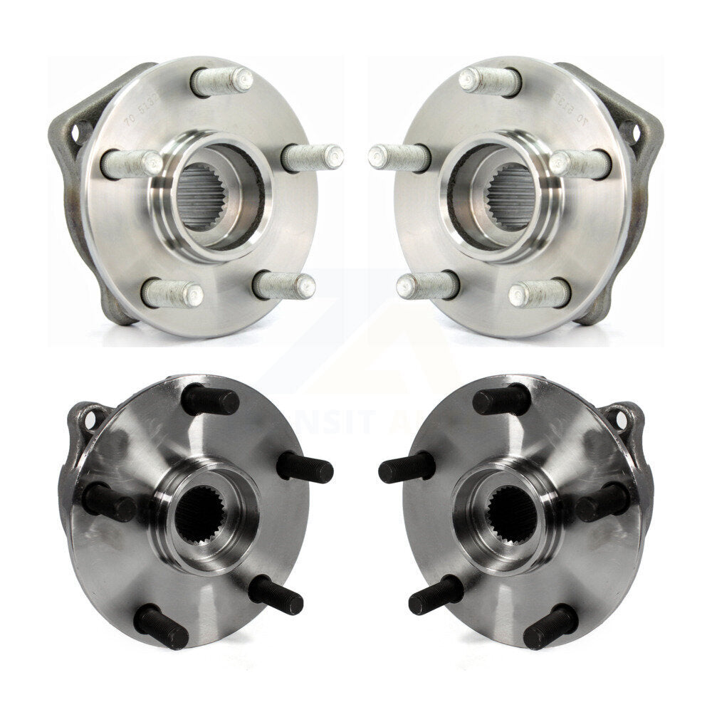 Front Rear Wheel Bearing & Hub Assembly Kit For Subaru Impreza