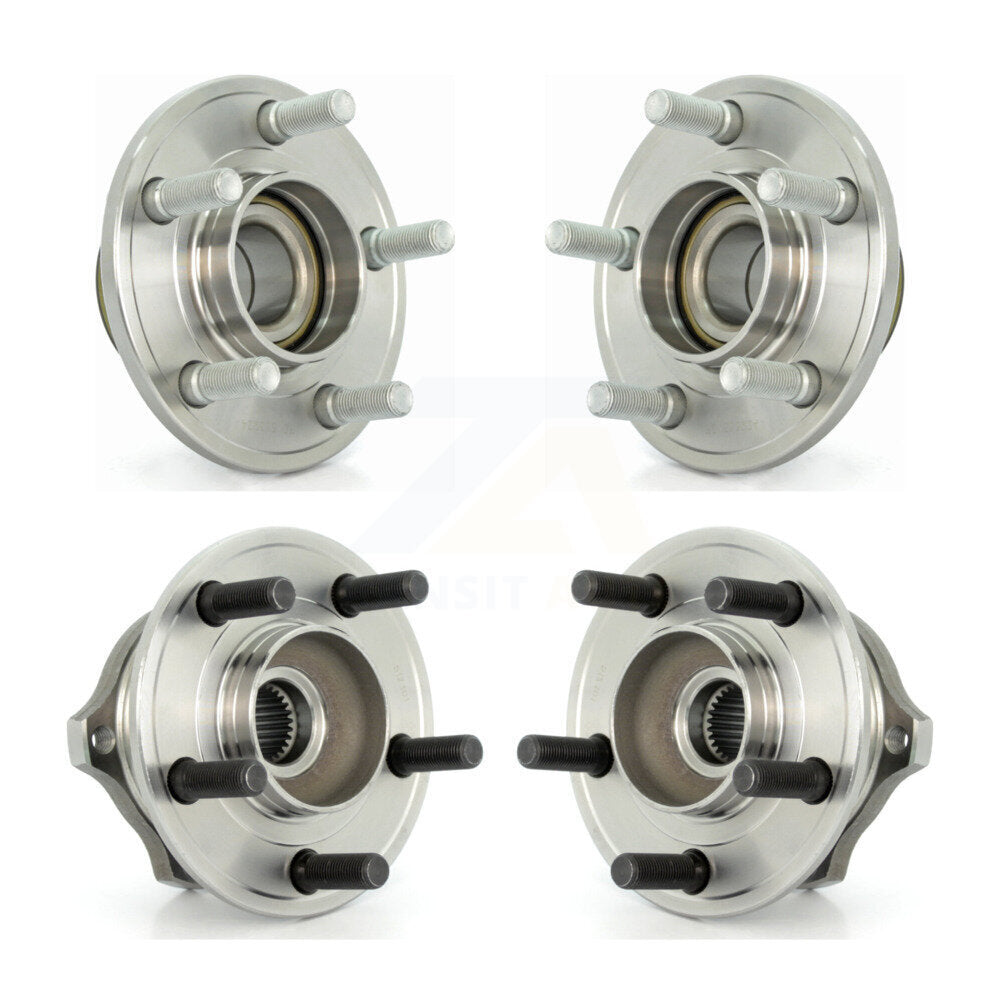 Front Rear Wheel Bearing Hub Assembly Kit For Chrysler 300 Dodge Charger Magnum