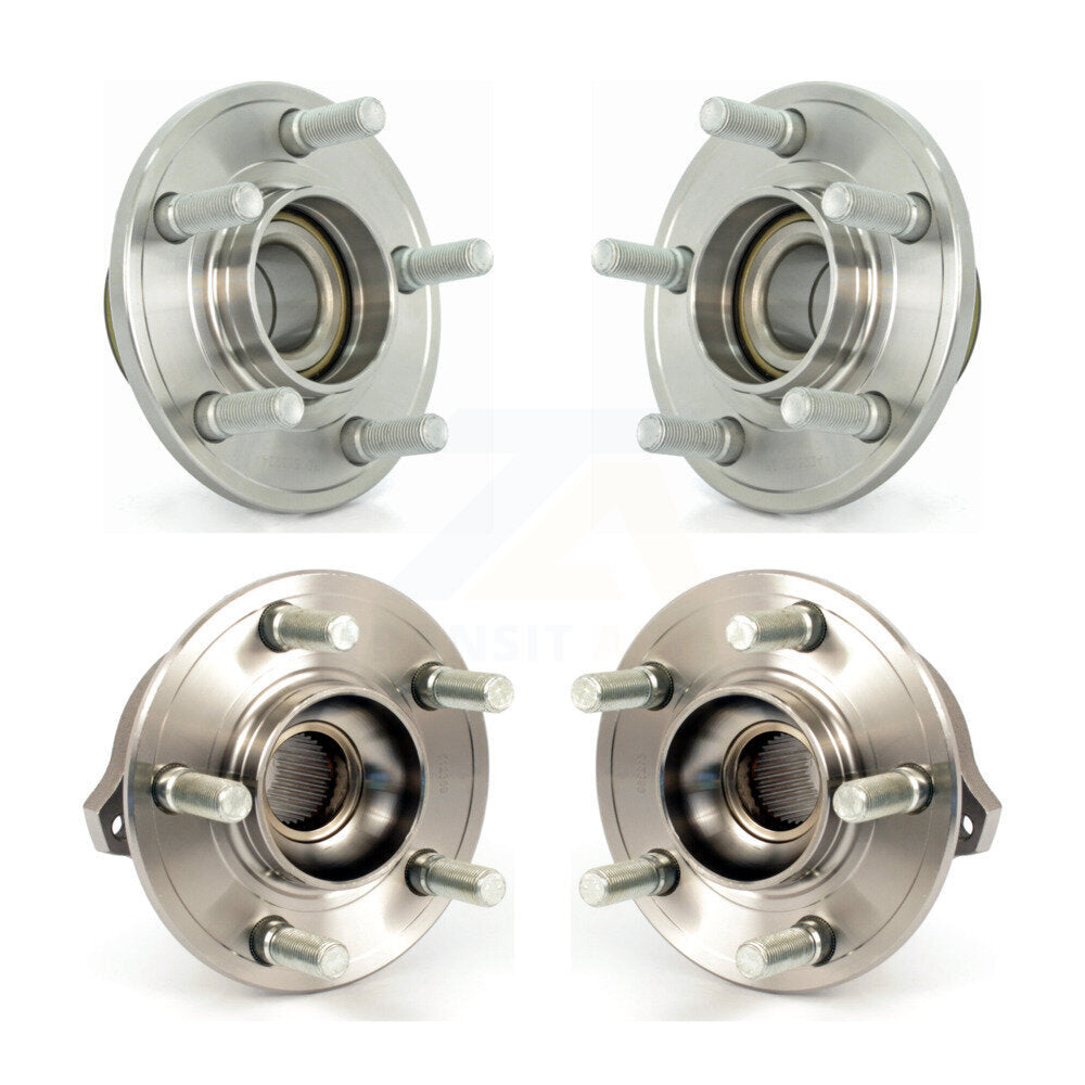 Front Rear Wheel Bearing & Hub Assembly Kit For Dodge Charger Chrysler 300