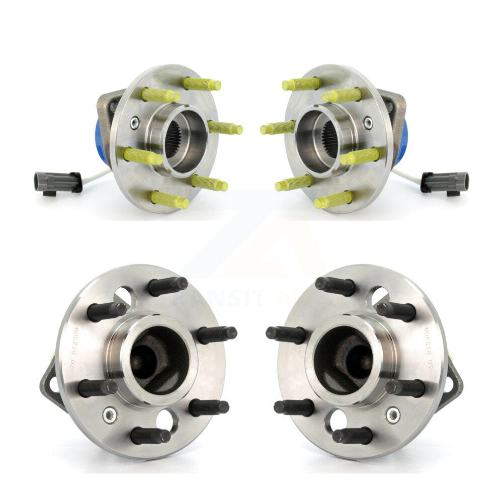 Front Rear Wheel Bearing & Hub Assembly Kit For Chevrolet Uplander Buick Terraza
