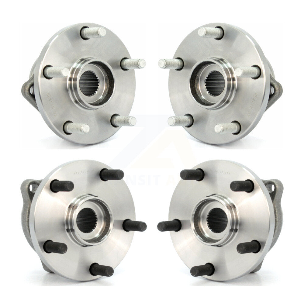 Front Rear Wheel Bearing & Hub Assembly Kit For 2008-2014 Subaru Tribeca