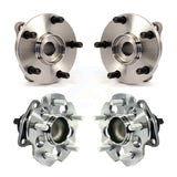 Front Rear Wheel Bearing & Hub Assembly Kit For 2012-2018 Toyota Prius V
