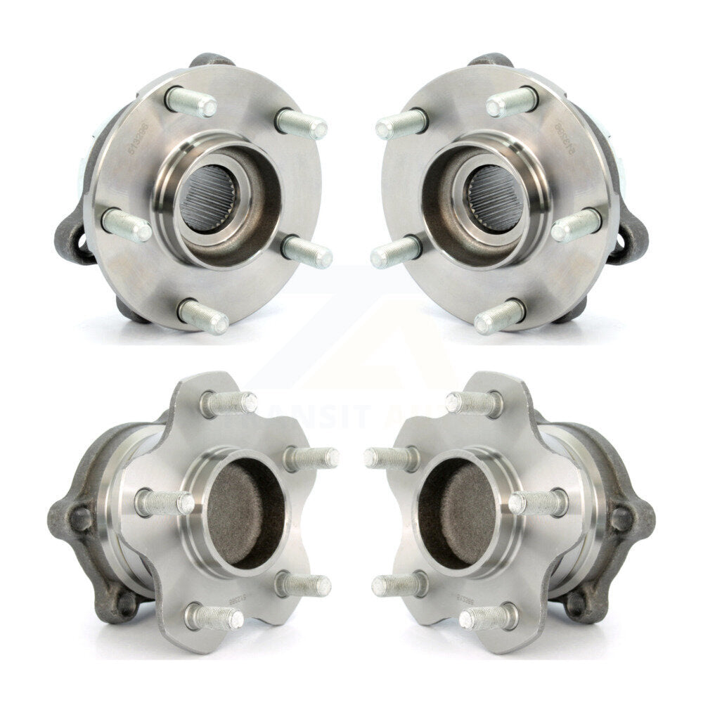 Front Rear Wheel Bearing & Hub Assembly Kit For Nissan Altima Maxima Pathfinder