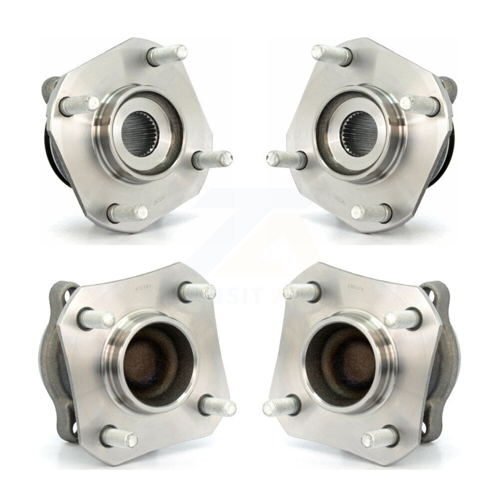 Front Rear Wheel Bearing & Hub Assembly Kit For Nissan Sentra 2.0L with Non-ABS