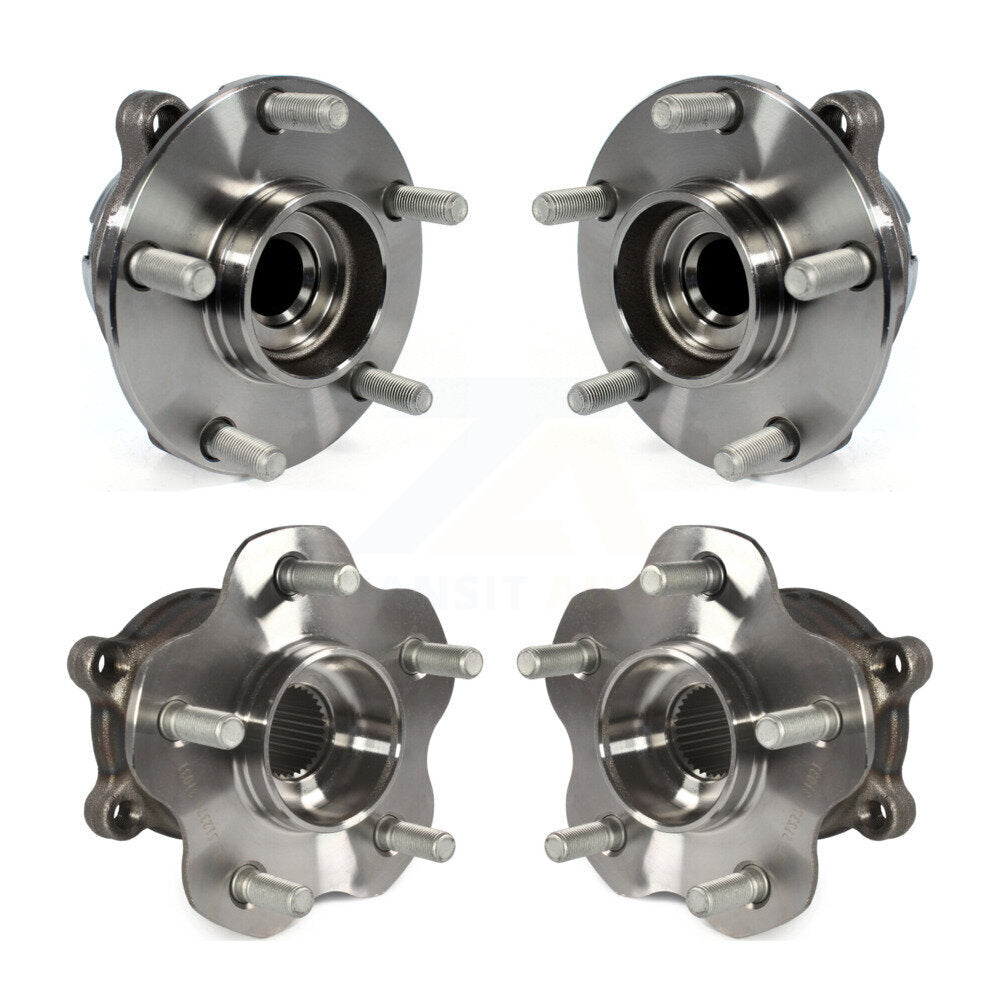 Front Rear Wheel Bearing & Hub Assembly Kit For INFINITI G37 Q50 G35 Nissan 370Z