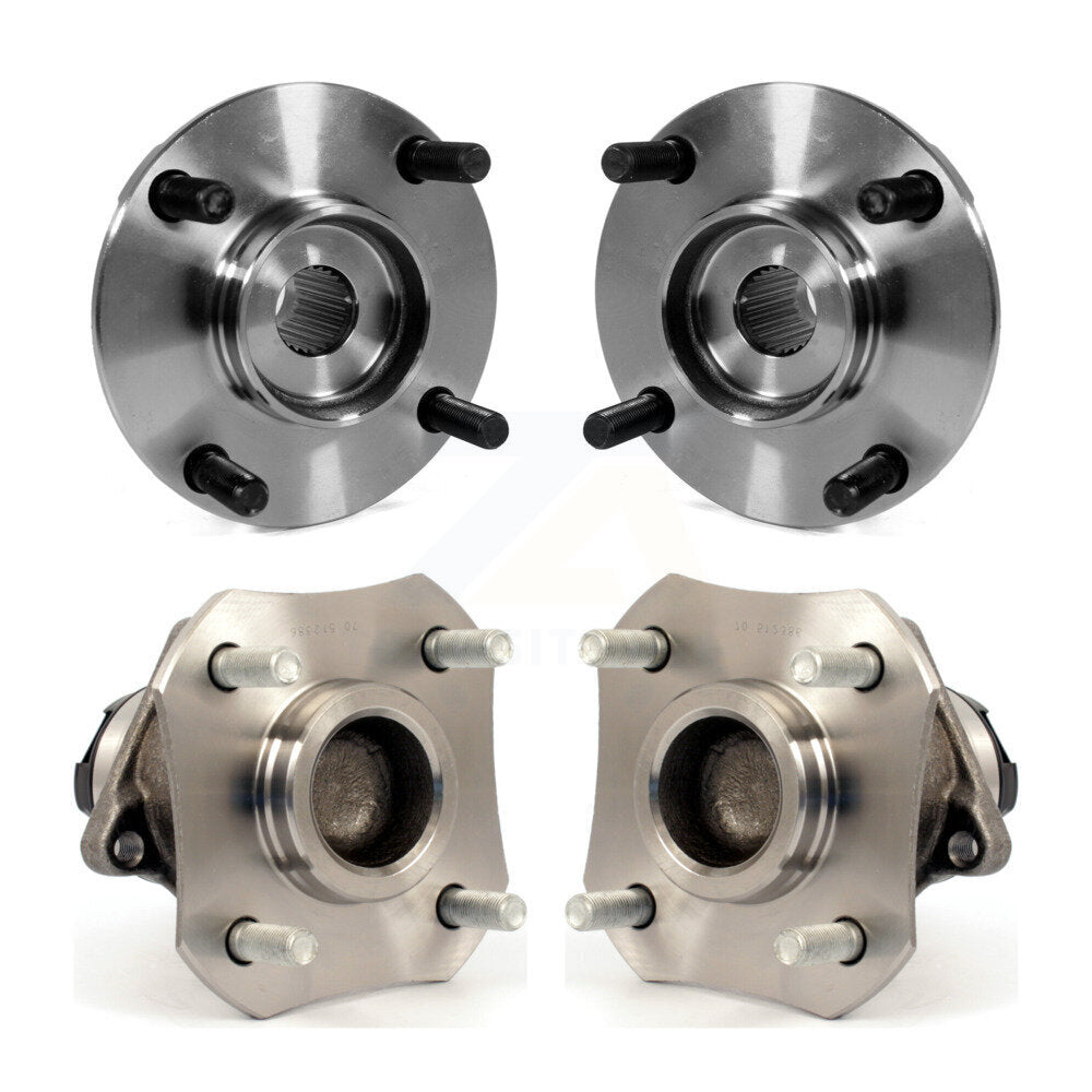 Front Rear Wheel Bearing & Hub Assembly Kit For Nissan Versa