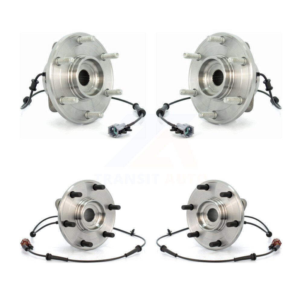 Front Rear Wheel Bearing & Hub Assembly Kit For Nissan Armada INFINITI QX56