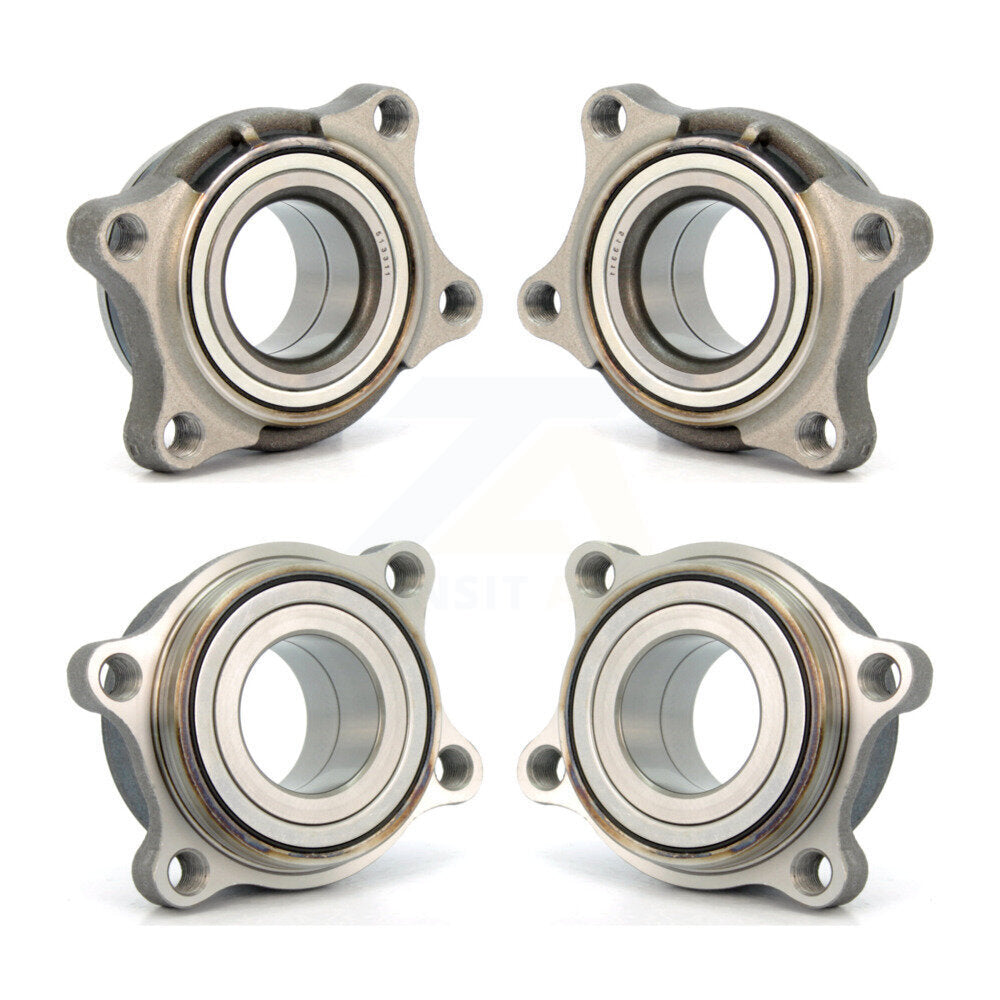 Front Rear Wheel Bearing Assembly Kit For 04-06 INFINITI G35 AWD Module