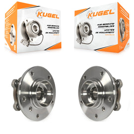 Front Wheel Bearing And Hub Assembly Pair For 2012-2015 BMW X1 AWD