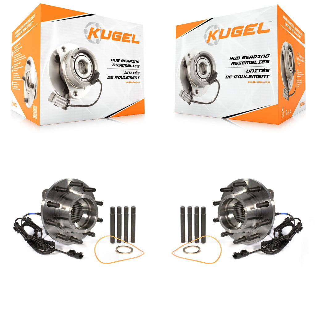 Front Wheel Bearing And Hub Assembly Pair For Ford F-450 Super Duty F-550 4 X