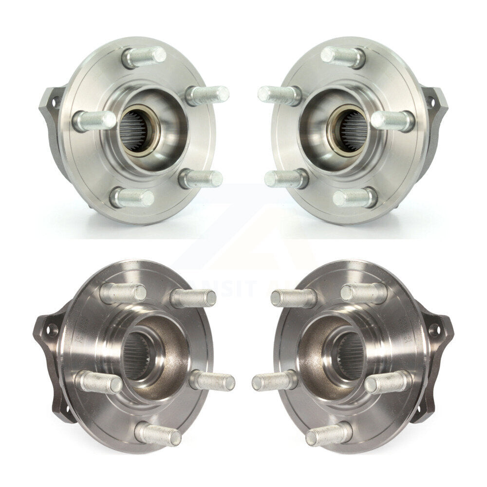 Front Rear Wheel Bearing & Hub Assembly Kit For Dodge Charger Chrysler 300 AWD