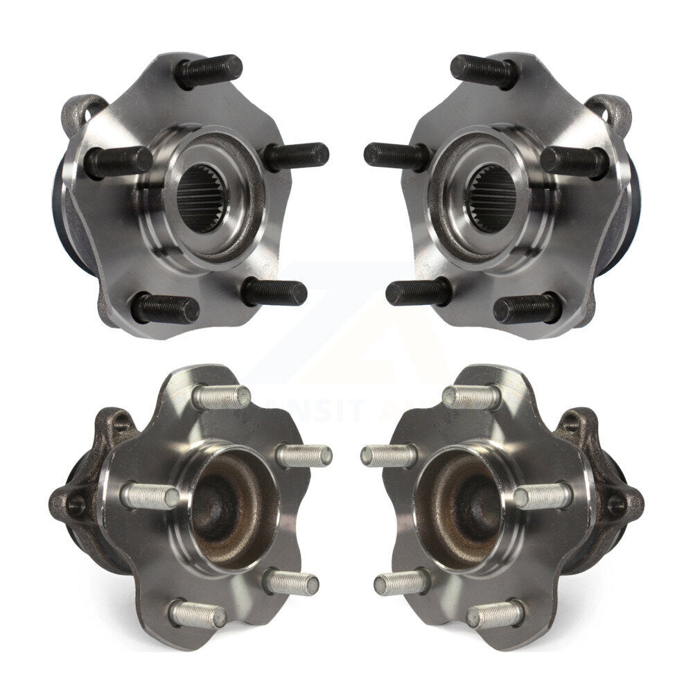 Front Rear Wheel Bearing & Hub Assembly Kit For 2013-2019 Nissan Sentra