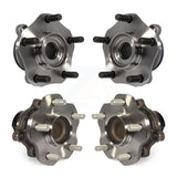 Front Rear Wheel Bearing & Hub Assembly Kit For 2015-2018 Chevrolet City Express