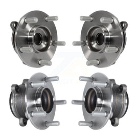 Front Rear Wheel Bearing & Hub Assembly Kit For 2014-2018 Mazda 3 Sport