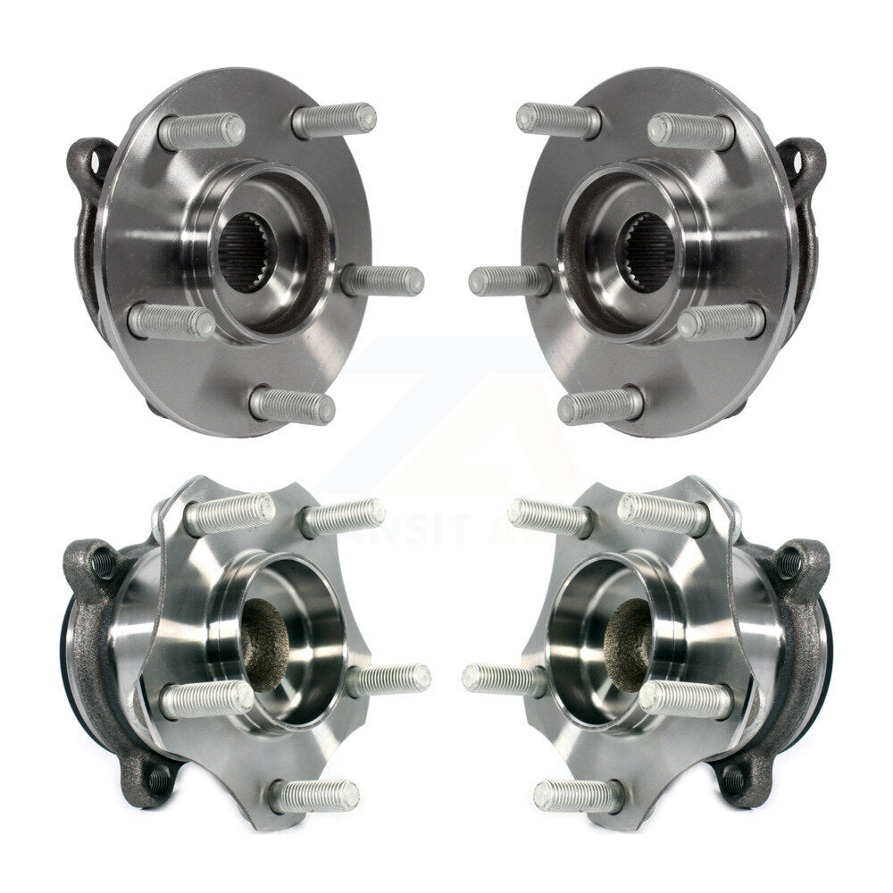 Front Rear Wheel Bearing & Hub Assembly Kit For Mazda 3 Sport