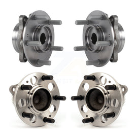 Front Rear Wheel Bearing & Hub Assembly Kit For 2017 Hyundai Elantra GT