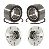 Front Rear Wheel Bearing & Hub Assembly Kit For 1999-1999 Volkswagen Jetta Golf
