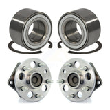 Front Rear Wheel Bearing And Hub Assembly Kit For 1998-2003 Toyota Sienna