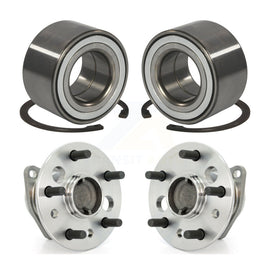 Front Rear Wheel Bearing And Hub Assembly Kit For 2002-2003 Toyota Camry Non-ABS