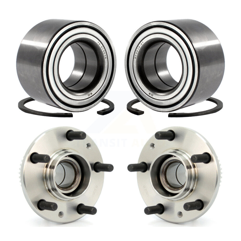 Front Rear Wheel Bearing & Hub Assembly Kit For Ford Fusion Mazda 6 Lincoln MKZ