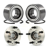 Front Rear Wheel Bearing & Hub Assembly Kit For Ford Fusion Mazda 6 Lincoln MKZ