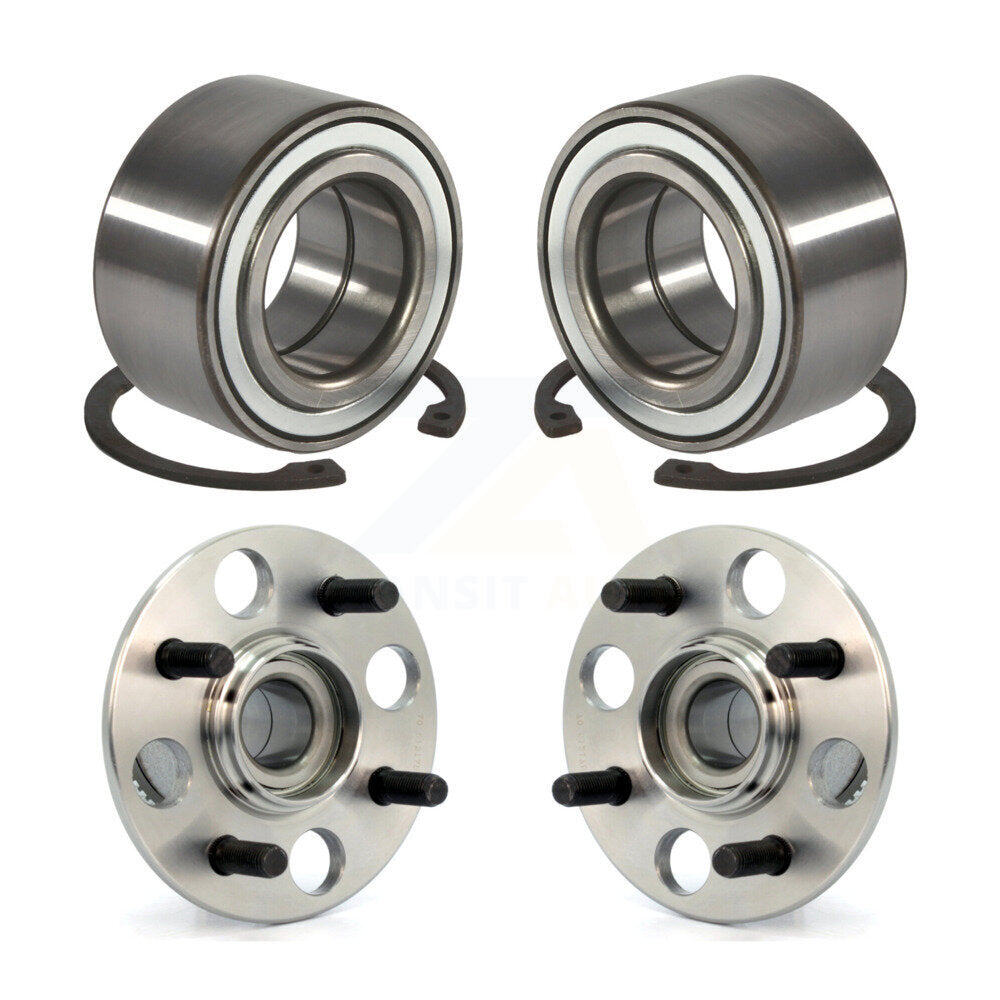 Front Rear Wheel Bearing And Hub Assembly Kit For Honda Civic Acura EL