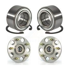 Front Rear Wheel Bearing And Hub Assembly Kit For 2004 Honda Civic SiR