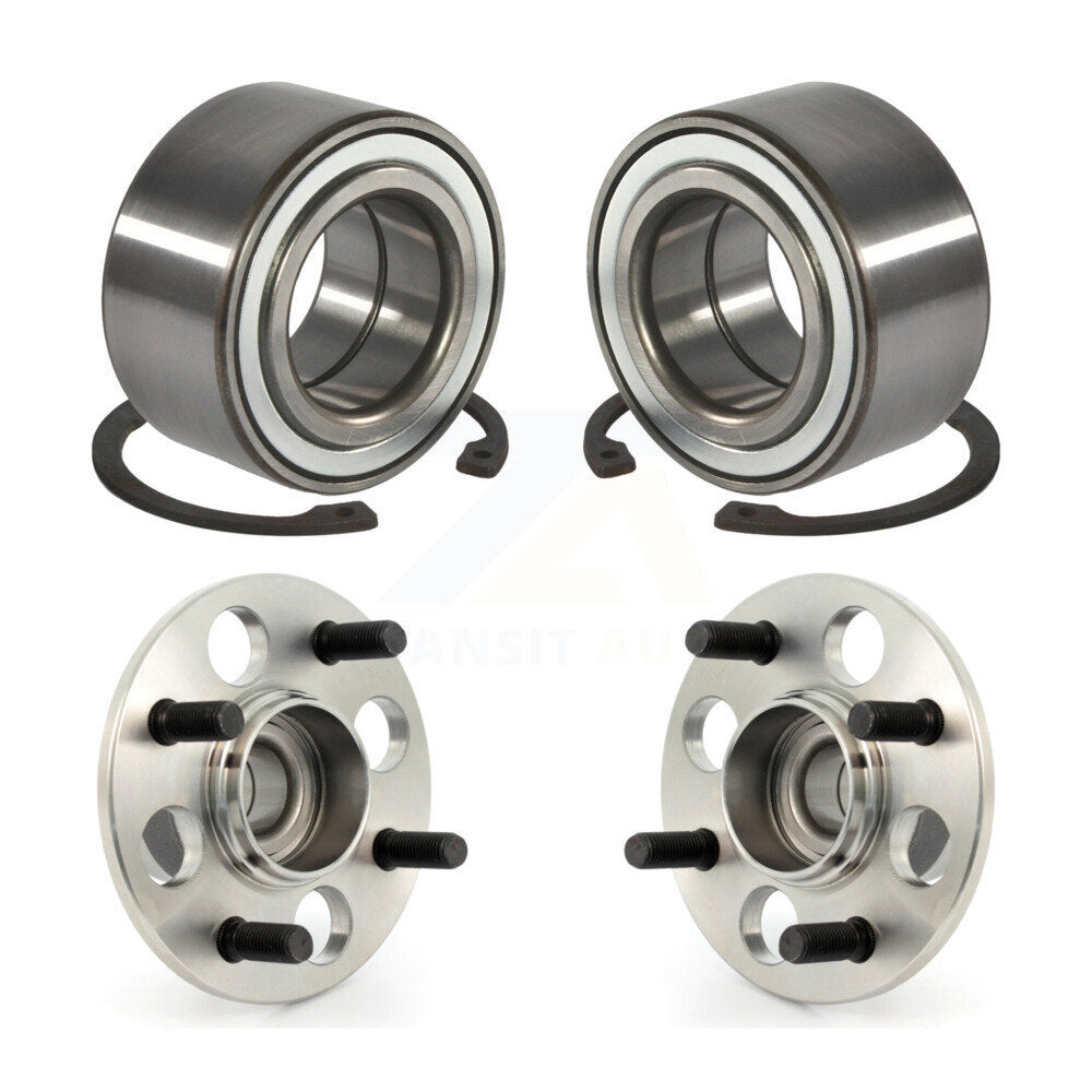 Front Rear Wheel Bearing And Hub Assembly Kit For Honda Civic Acura EL