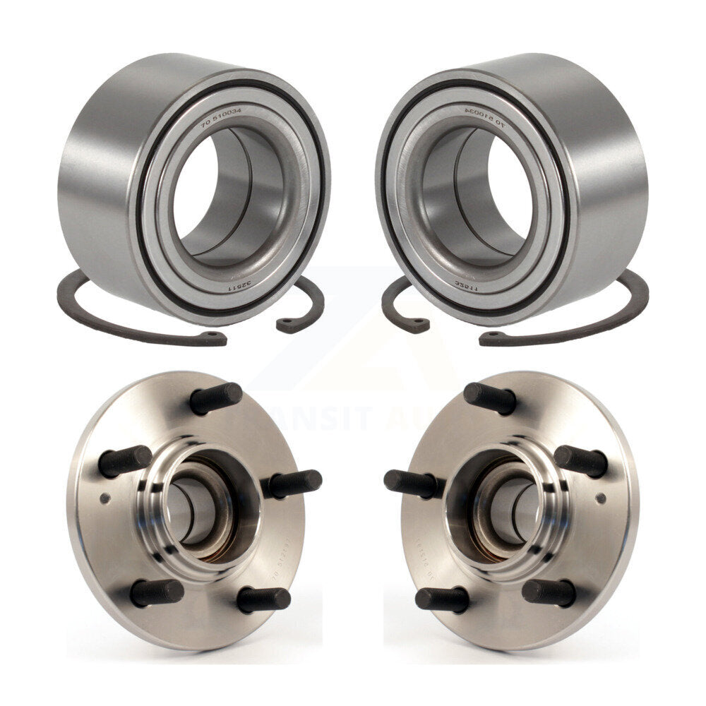 Front Rear Wheel Bearing Hub Assembly Kit For Hyundai Santa Fe FWD with Non-ABS