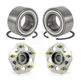 Front Rear Wheel Bearing And Hub Assembly Kit For 1997-2001 Honda Prelude