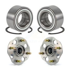 Front Rear Wheel Bearing And Hub Assembly Kit For Honda Accord