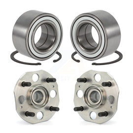 Front Rear Wheel Bearing Hub Assembly Kit For Honda Accord 2.3L with 4-Wheel ABS