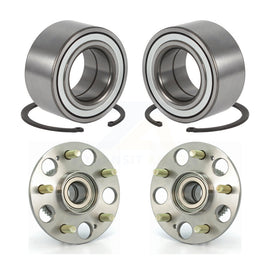 Front Rear Wheel Bearing And Hub Assembly Kit For Honda Civic Acura RSX
