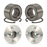 Front Rear Wheel Bearing And Hub Assembly Kit For Hyundai Accent