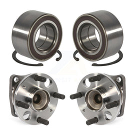 Front Rear Wheel Bearing And Hub Assembly Kit For 2011-2014 Mazda 2